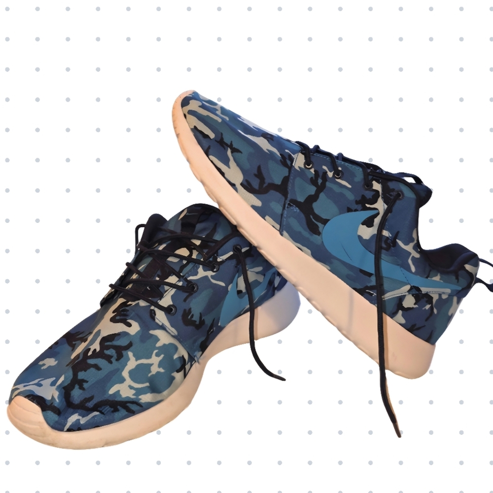Nike Blue Camouflage Sneakers